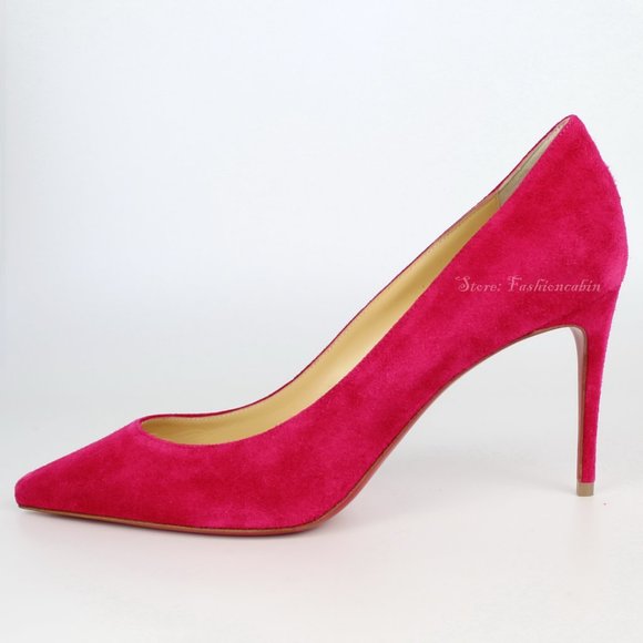 NEW Christian Louboutin Kate Suede Heeled Pump - Picture 1 of 13